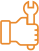 Combined gutter experience icon