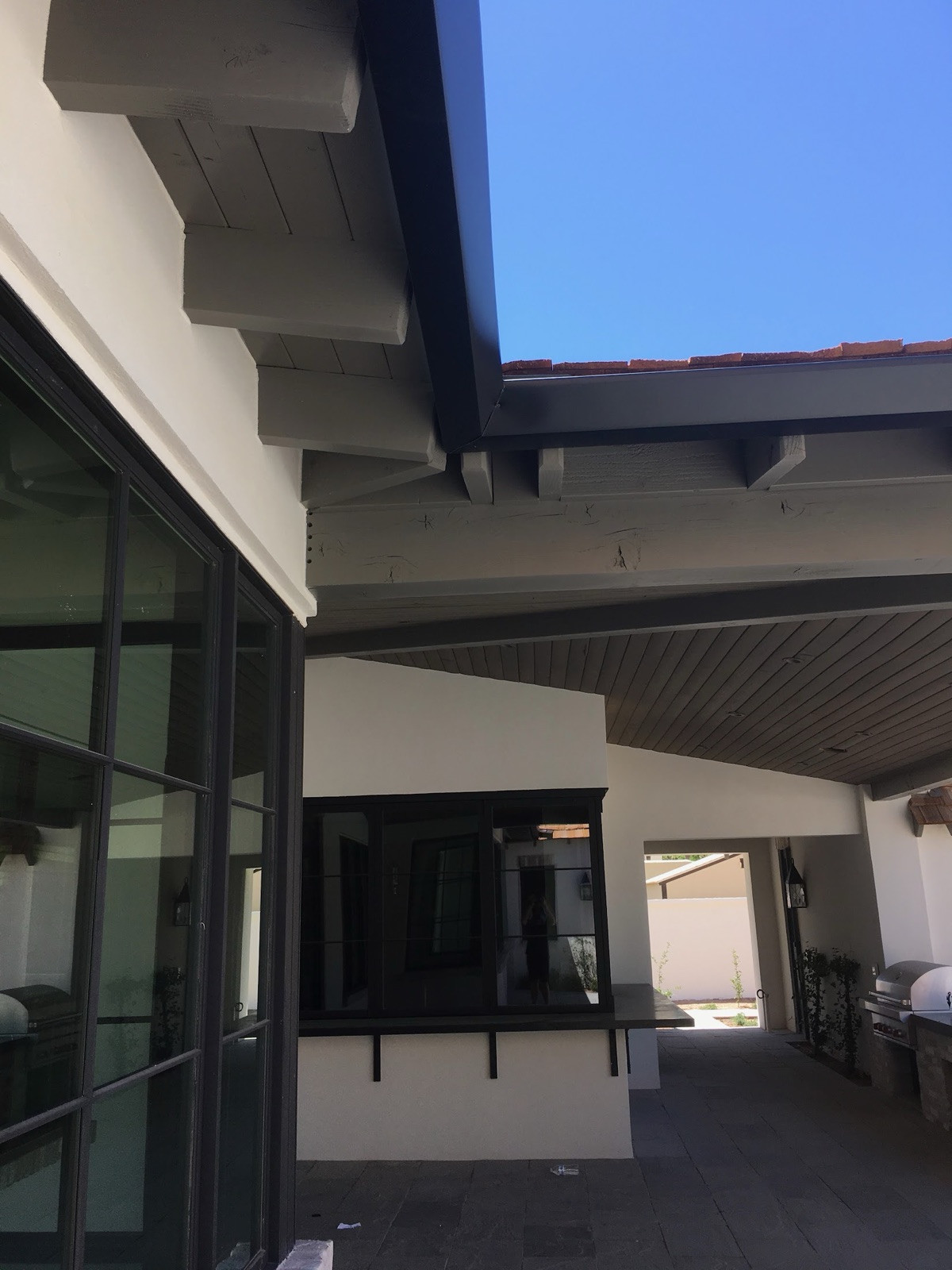 City Seamless straight-face gutter detail on a modern Southern Nevada roofline.