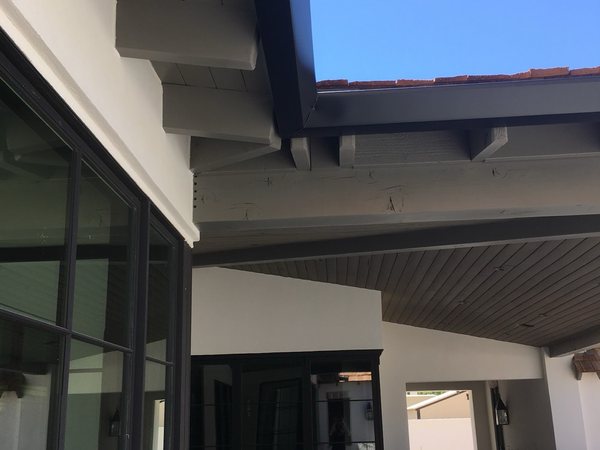 City Seamless straight-face gutter detail on a modern Southern Nevada roofline.