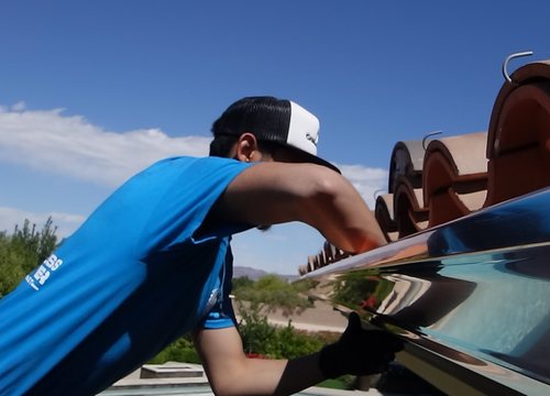 Rain Gutter Repair Las Vegas — City Seamless project photo